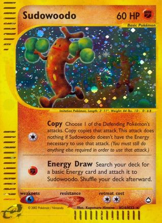 Sudowoodo (H24) (H24) [Aquapolis] Holofoil