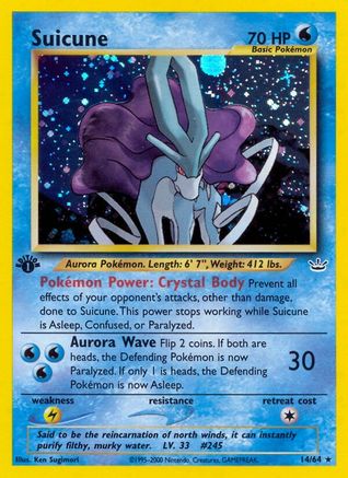 Suicune (14) (14) [Neo Revelation] 1st Edition Holofoil