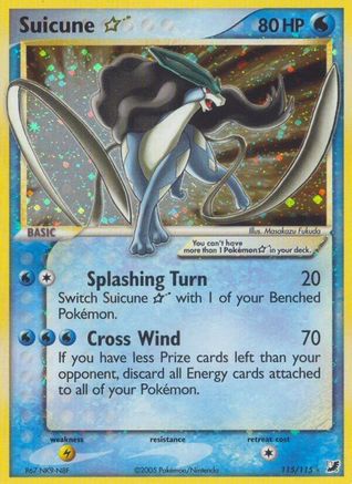 Suicune Star (115) [Unseen Forces] Holofoil