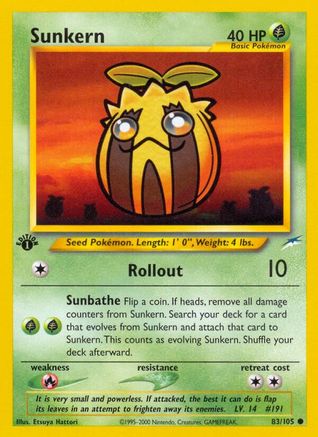 Sunkern (83) [Neo Destiny] 1st Edition