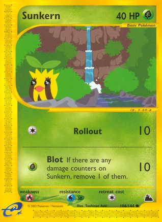 Sunkern (106) [Skyridge] Reverse Holofoil