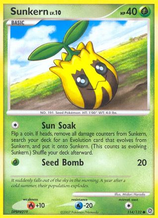 Sunkern (114) [Secret Wonders] Reverse Holofoil