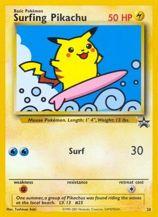 Surfing Pikachu (28) [WoTC Promo]