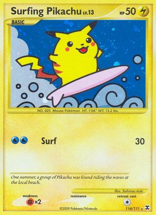 Surfing Pikachu (114) [Rising Rivals] Holofoil