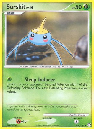 Surskit (104) [Mysterious Treasures] Reverse Holofoil