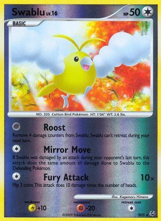 Swablu (Shiny) (SH5) [Platinum] Reverse Holofoil