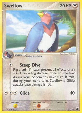 Swellow (32) [Delta Species] Reverse Holofoil