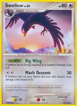 Swellow (73) [Legends Awakened] Reverse Holofoil