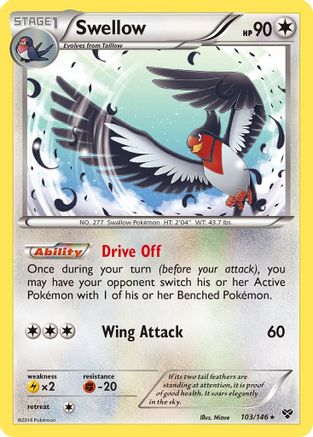 Swellow (103) [XY Base Set] Reverse Holofoil