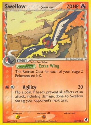 Swellow (Delta Species) (40) [Dragon Frontiers]