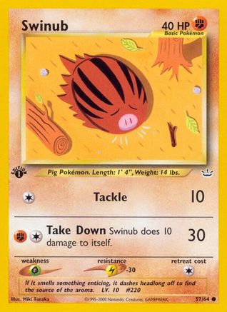 Swinub (57) [Neo Revelation] 1st Edition