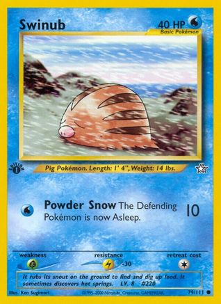 Swinub (79) [Neo Genesis] 1st Edition