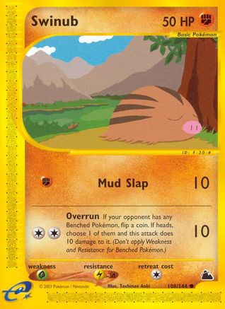 Swinub (108) (108) [Skyridge] Reverse Holofoil