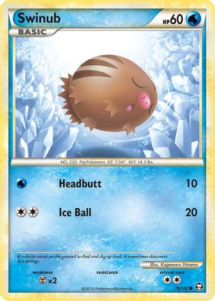 Swinub (79) [Triumphant] Reverse Holofoil