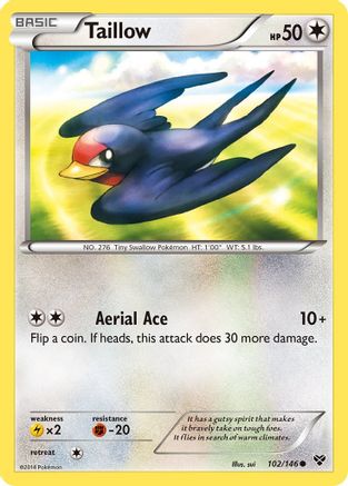 Taillow (102) [XY Base Set] Reverse Holofoil