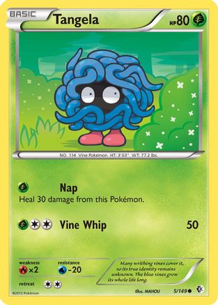 Tangela (5) [Boundaries Crossed] Reverse Holofoil