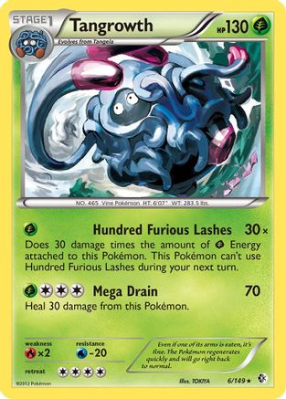 Tangrowth (6) [Boundaries Crossed] Reverse Holofoil