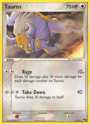 Tauros (5) [POP Series 2] Holofoil