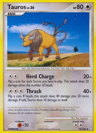 Tauros (74) [Legends Awakened] Reverse Holofoil