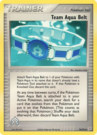 Team Aqua Belt (76) [Team Magma vs Team Aqua] Reverse Holofoil