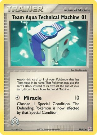 Team Aqua Technical Machine 01 (79) [Team Magma vs Team Aqua] Reverse Holofoil