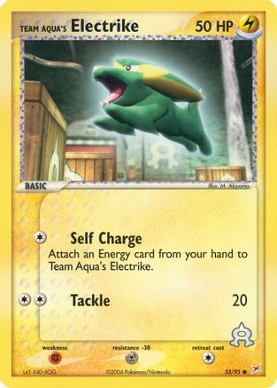 Team Aqua's Electrike - 53/95 (53) [Team Magma vs Team Aqua] Reverse Holofoil