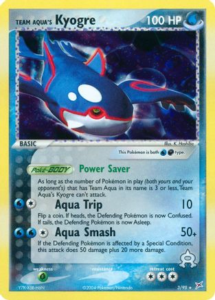 Team Aqua's Kyogre (3) [Team Magma vs Team Aqua] Reverse Holofoil