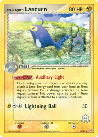 Team Aqua's Lanturn (28) [Team Magma vs Team Aqua]