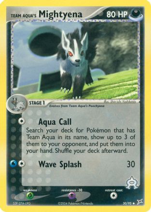 Team Aqua's Mightyena - 30/95 (30) [Team Magma vs Team Aqua]