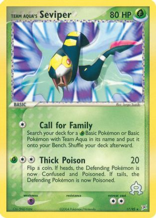 Team Aqua's Seviper (17) [Team Magma vs Team Aqua]