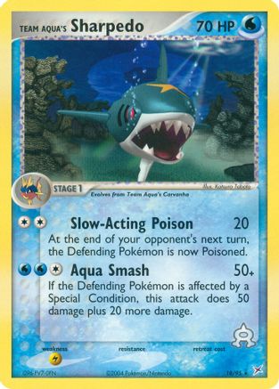 Team Aqua's Sharpedo - 18/95 (18) [Team Magma vs Team Aqua] Reverse Holofoil