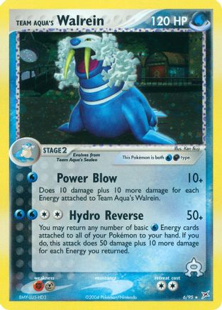 Team Aqua's Walrein (6) [Team Magma vs Team Aqua] Reverse Holofoil