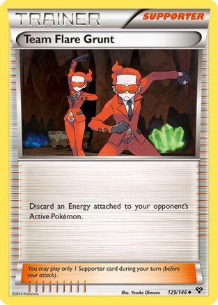 Team Flare Grunt (129) [XY Base Set] Reverse Holofoil