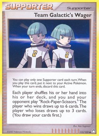 Team Galactic's Wager (115) [Mysterious Treasures]