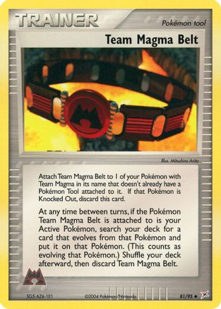 Team Magma Belt (81) [Team Magma vs Team Aqua] Reverse Holofoil