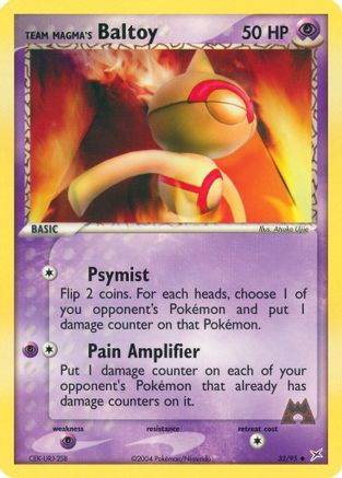 Team Magma's Baltoy - 32/95 (32) [Team Magma vs Team Aqua] Reverse Holofoil
