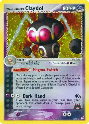 Team Magma's Claydol - 8/95 (8) [Team Magma vs Team Aqua] Holofoil
