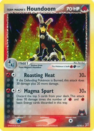 Team Magma's Houndoom - 10/95 (10) [Team Magma vs Team Aqua] Holofoil