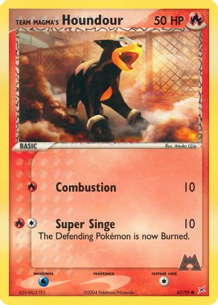 Team Magma's Houndour - 62/95 (62) [Team Magma vs Team Aqua]
