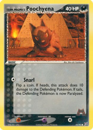 Team Magma's Poochyena - 65/95 (65) [Team Magma vs Team Aqua] Reverse Holofoil