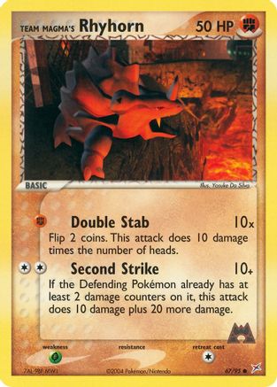 Team Magma's Rhyhorn - 67/95 (67) [Team Magma vs Team Aqua]