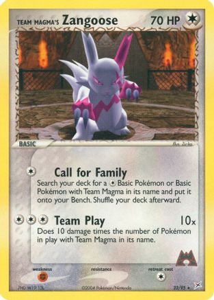 Team Magma's Zangoose (23) [Team Magma vs Team Aqua]