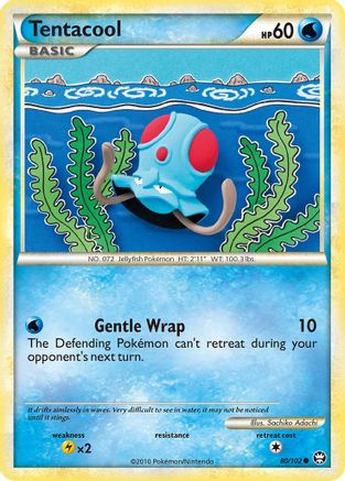 Tentacool (80) [Triumphant] Reverse Holofoil