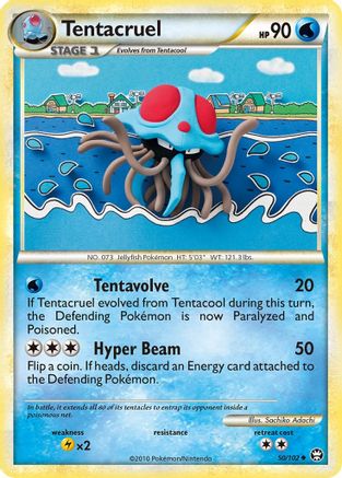 Tentacruel (50) [Triumphant] Reverse Holofoil