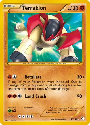 Terrakion (151) [Boundaries Crossed] Holofoil