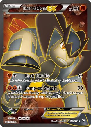 Terrakion EX (121 Full Art) (121) [Dragons Exalted] Holofoil