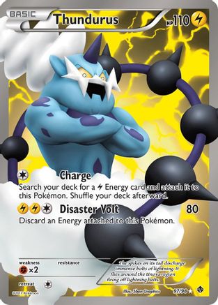 Thundurus (97 Full Art) (97) [Emerging Powers] Holofoil