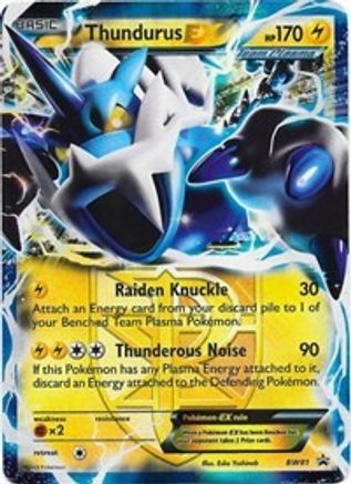 Thundurus EX (Team Plasma) - BW81 (BW81) [Black and White Promos] Holofoil