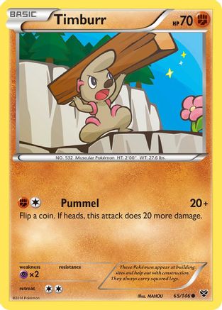 Timburr (65) [XY Base Set] Reverse Holofoil