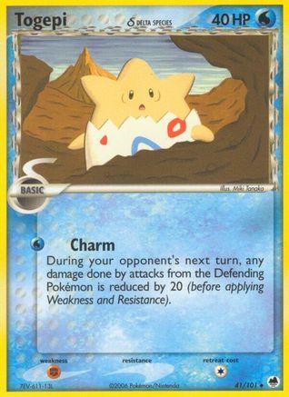 Togepi (Delta Species) (41) [Dragon Frontiers] Reverse Holofoil